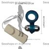 Anillo para la disfunción eréctil con vibrador y control